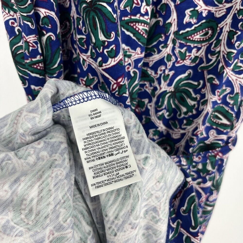 Boden Tank Dress Size 12 Long Swing Jersey High Neck Festival Sleeveless Print - Picture 8 of 9